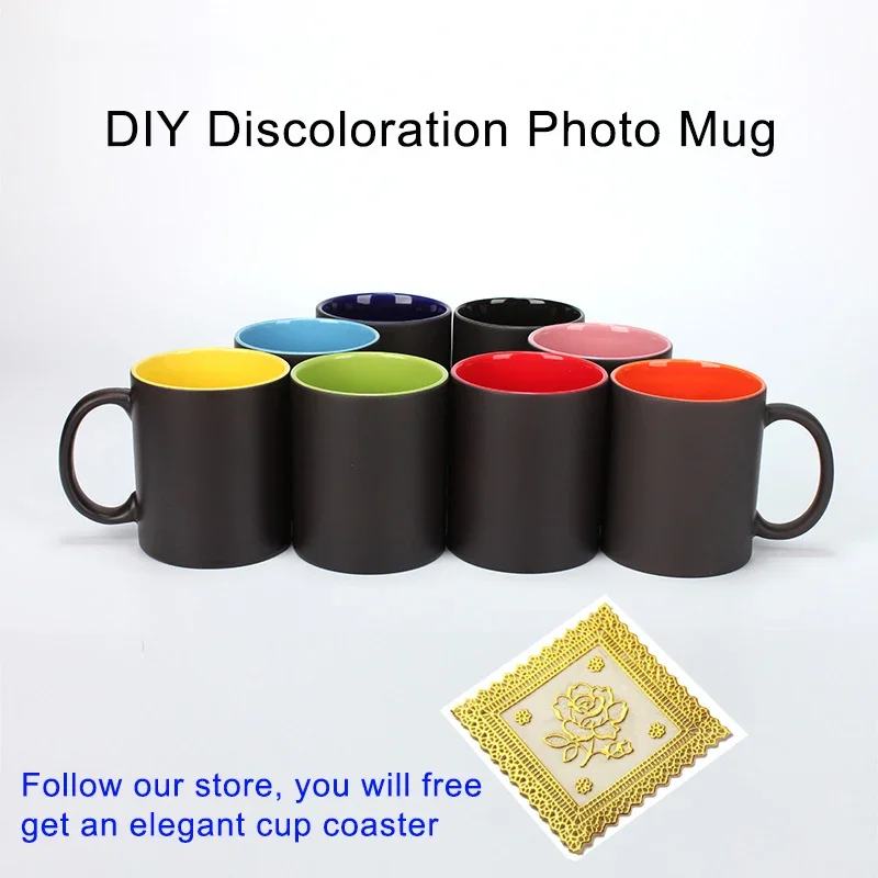 Sublimation Mug White - DIY بها بنفسك صور كوب الأسود