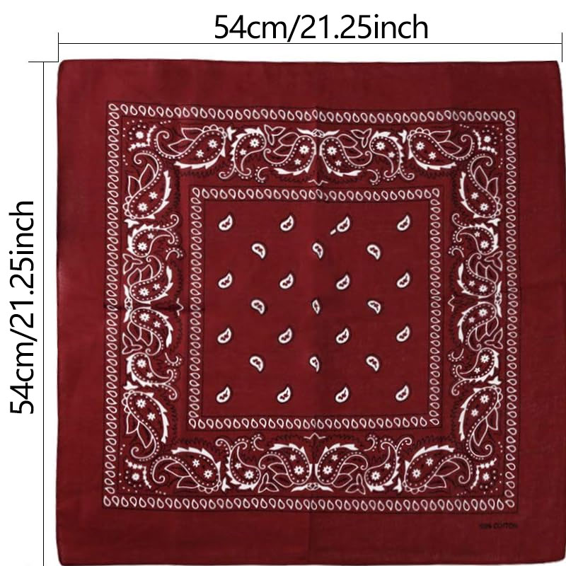 وشاح رجالي ونسائي كبير بنقشة ك - مراجعة Bandana Blank White وسعره