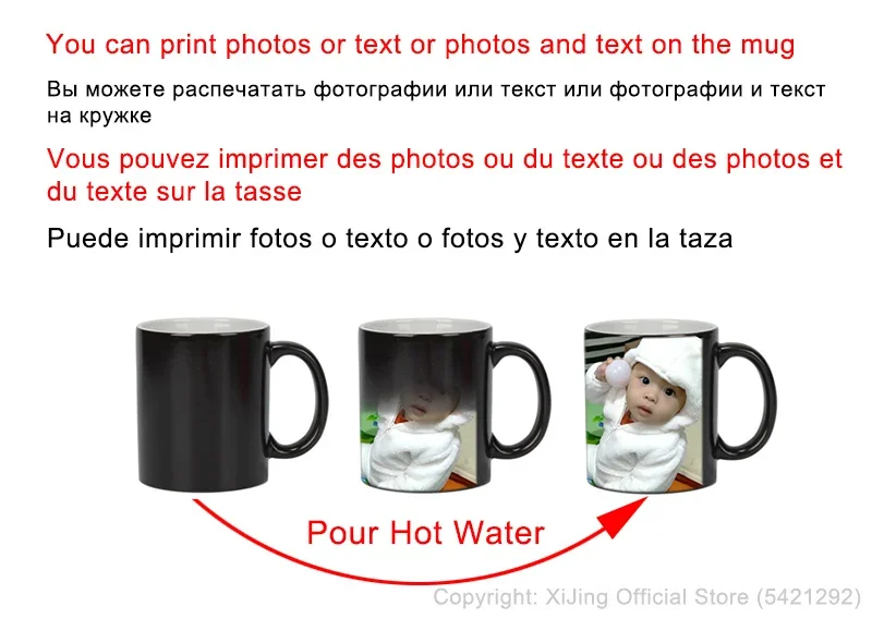 DIY بها بنفسك صور كوب الأسود ت - مراجعة Sublimation Mug White وسعره