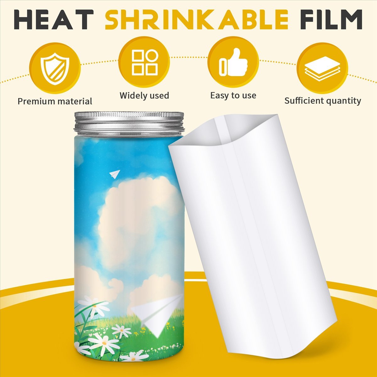 ✼ 70 قطعة من أفلام التقلص الحر - مراجعة Sublimation Mug White وسعره